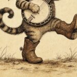 Cowboy Cat Print