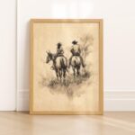 Cowboy Cowgirl Wall Art