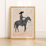 Cowboy Horse Western Wall Art