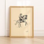 Cowboy Line Art