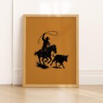 Cowboy Roping Wall Art