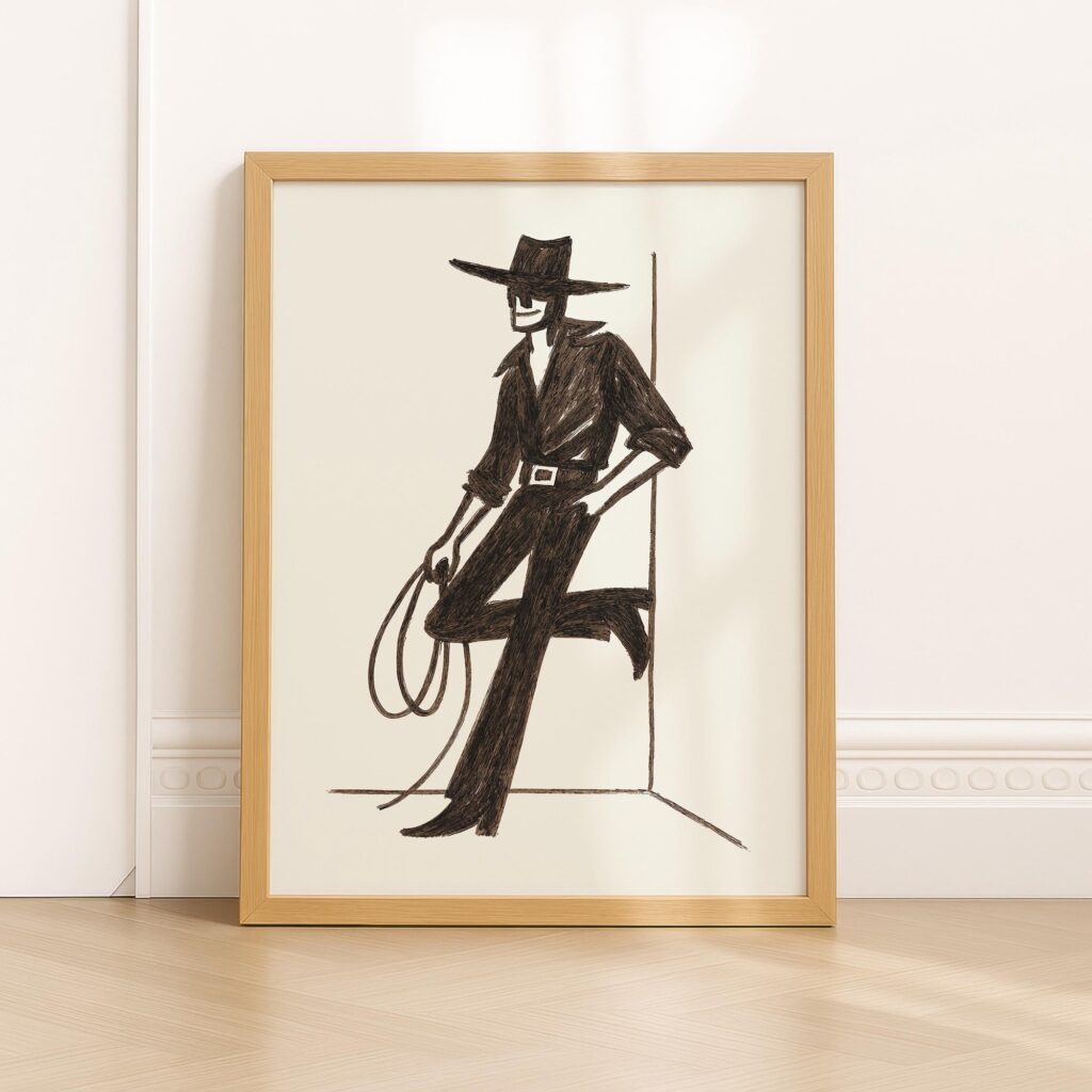 Cowboy Western Print