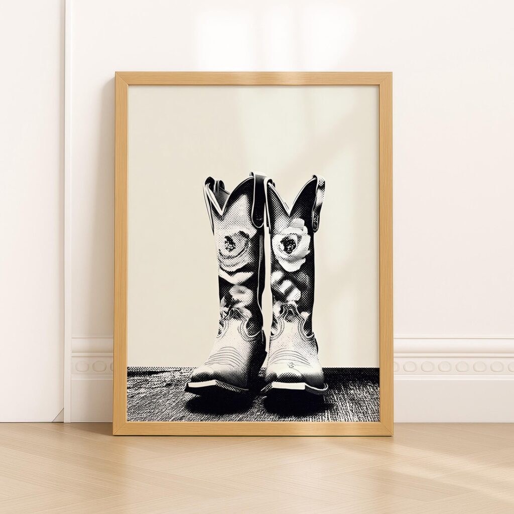 Cowgirl Boots Print