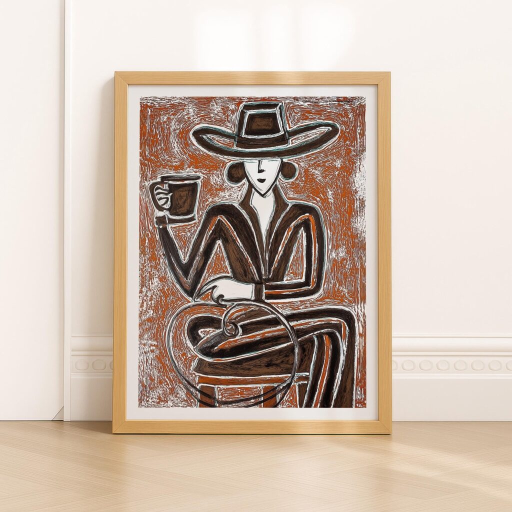 Cowgirl Coffee Cafe Print