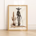 Cowgirl Desert Wall Art