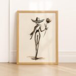 Cowgirl Flower Print