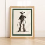 Cowgirl Roping Western Wall Art