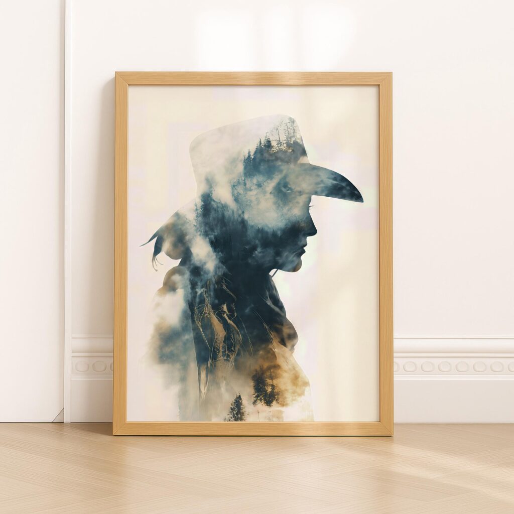 Cowgirl Western Woman Wall Art