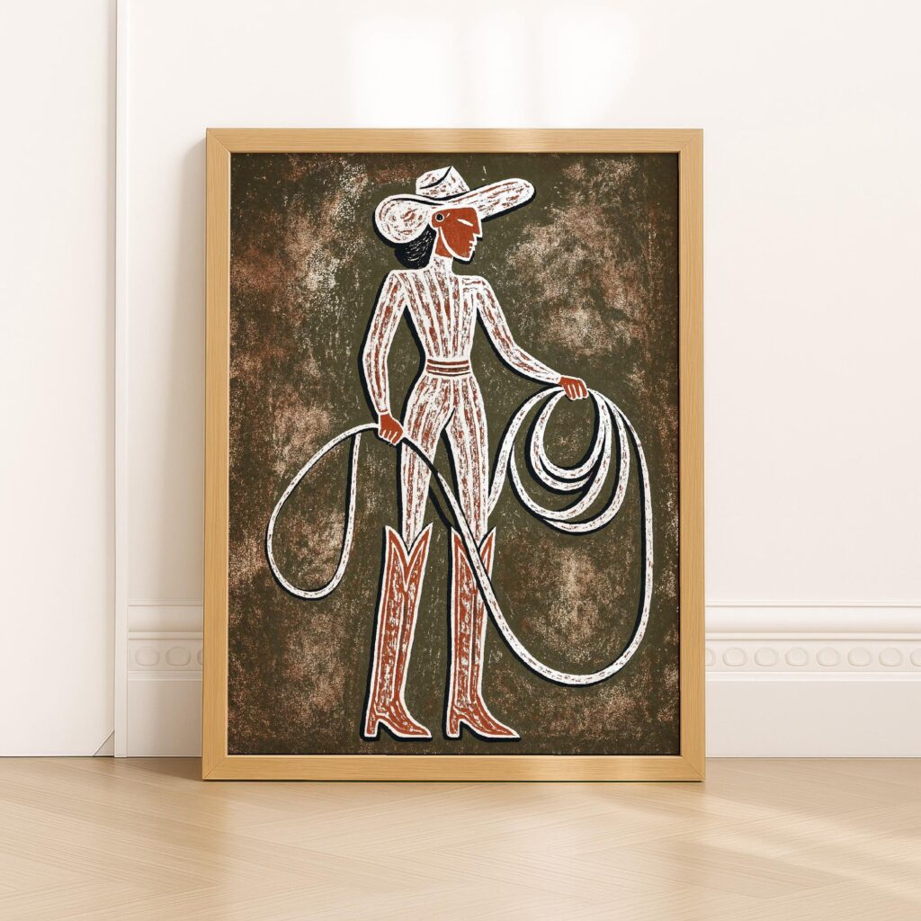 Cowgirl Western Art Print