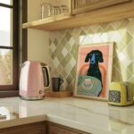 Dog with Coffee Print