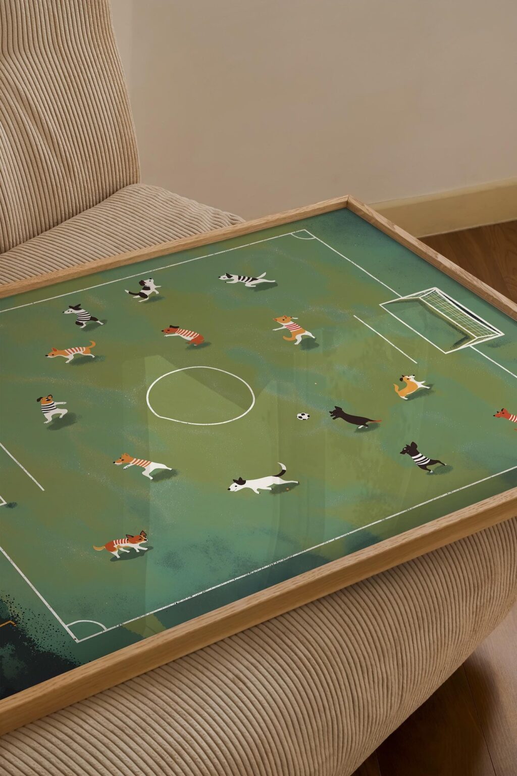 Dogs Playing Soccer Print