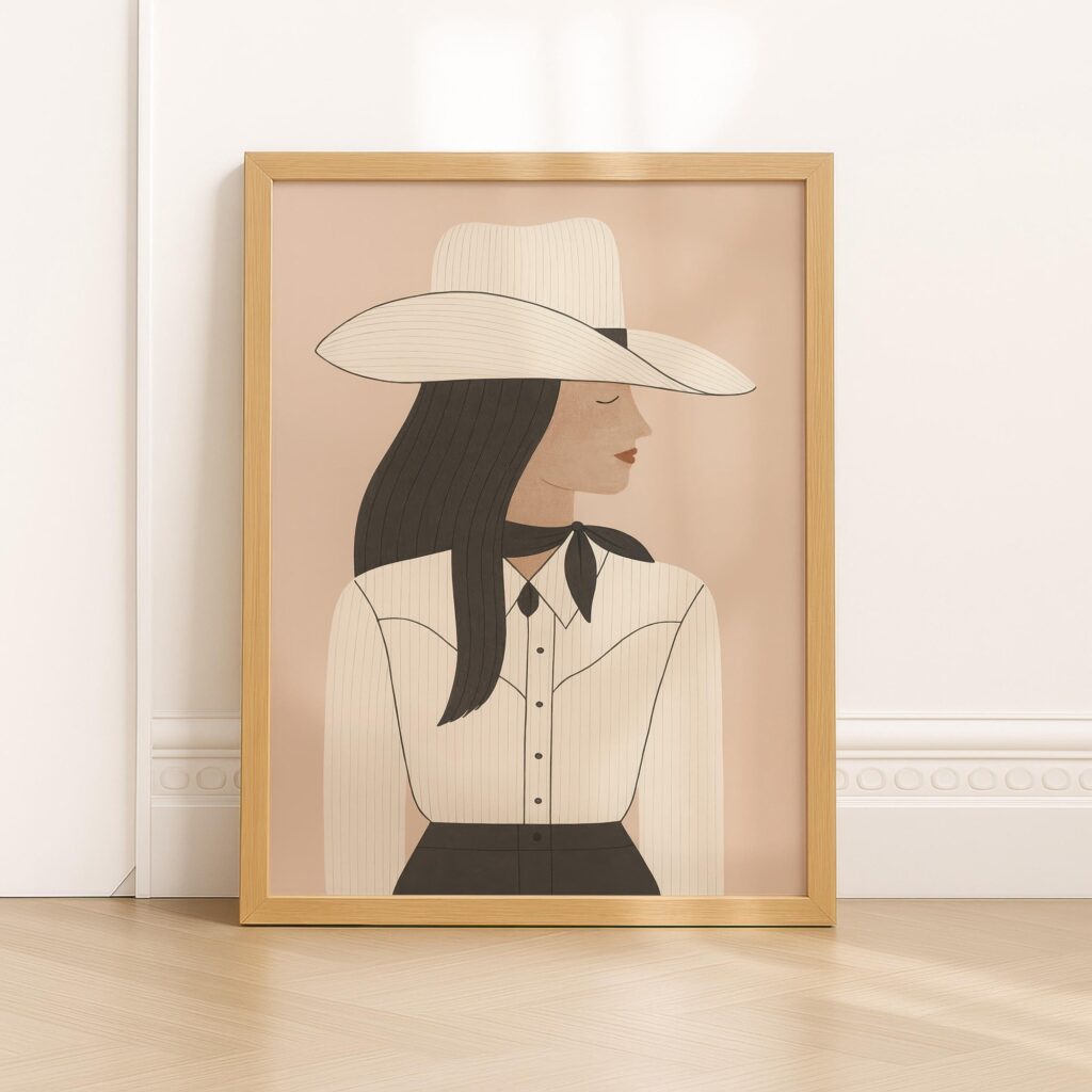 Fashion Cowgirl Print