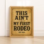 Funny Western Sign Print