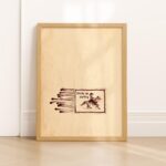 Giddy Up Darling Cowgirl Matchbox Print