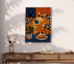 Ginger Cat Coffee Print