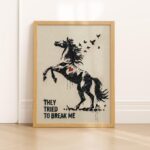Horse with Birds Wall Art
