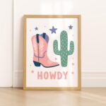 Howdy Cowgirl Boot Print