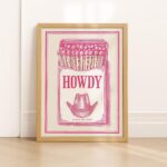 Howdy Matchbox Western Print