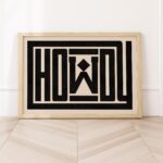 Howdy Black Diamonds Print