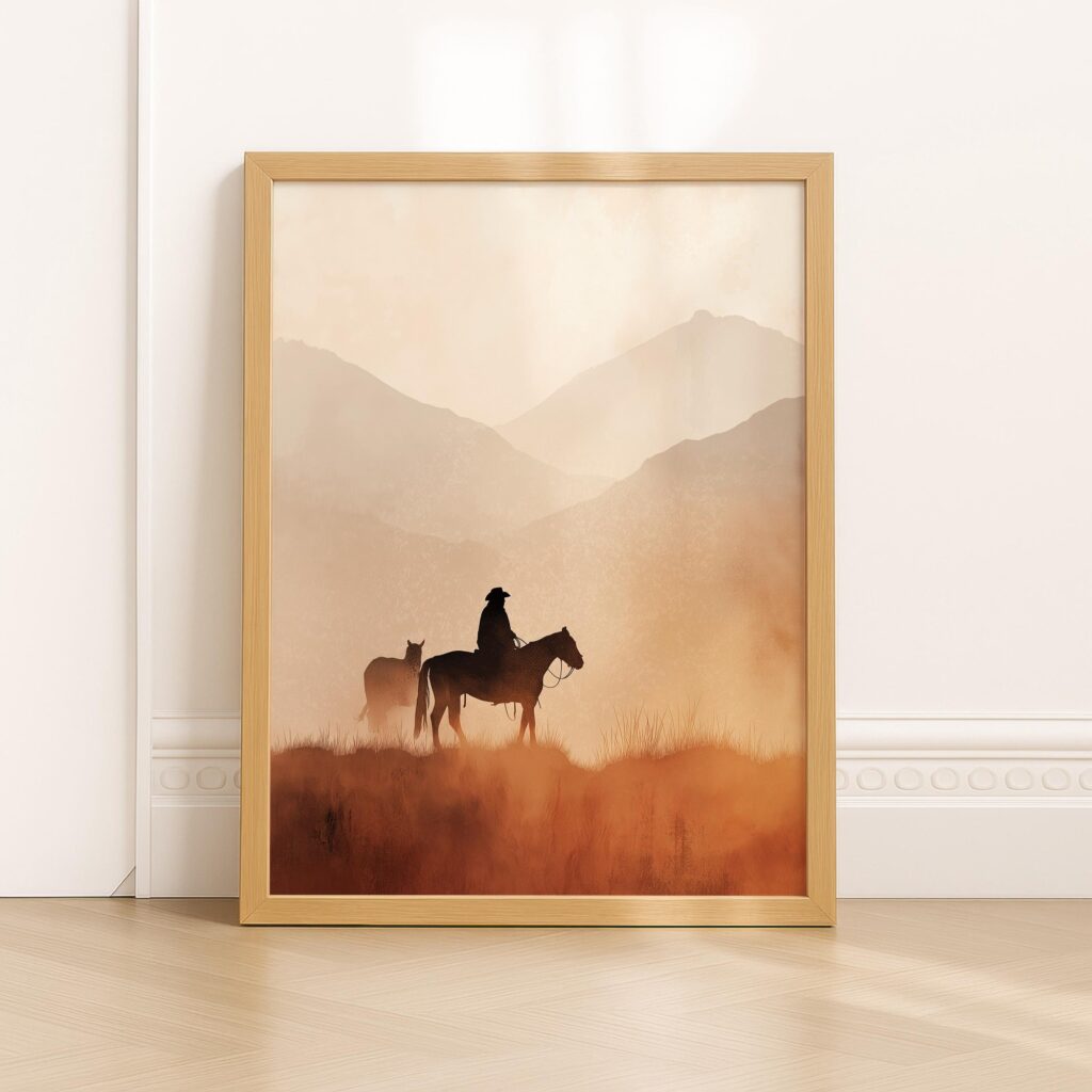 Lone Cowboy Print