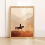 Lone Cowboy Print