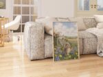 Lop Eared Bunny in a Bluebell Wildflower Meadow Print
