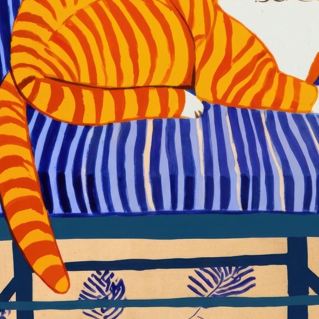 Orange Tabby Cat Print