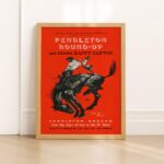 Pendleton Rodeo Print Western Poster Original 1962