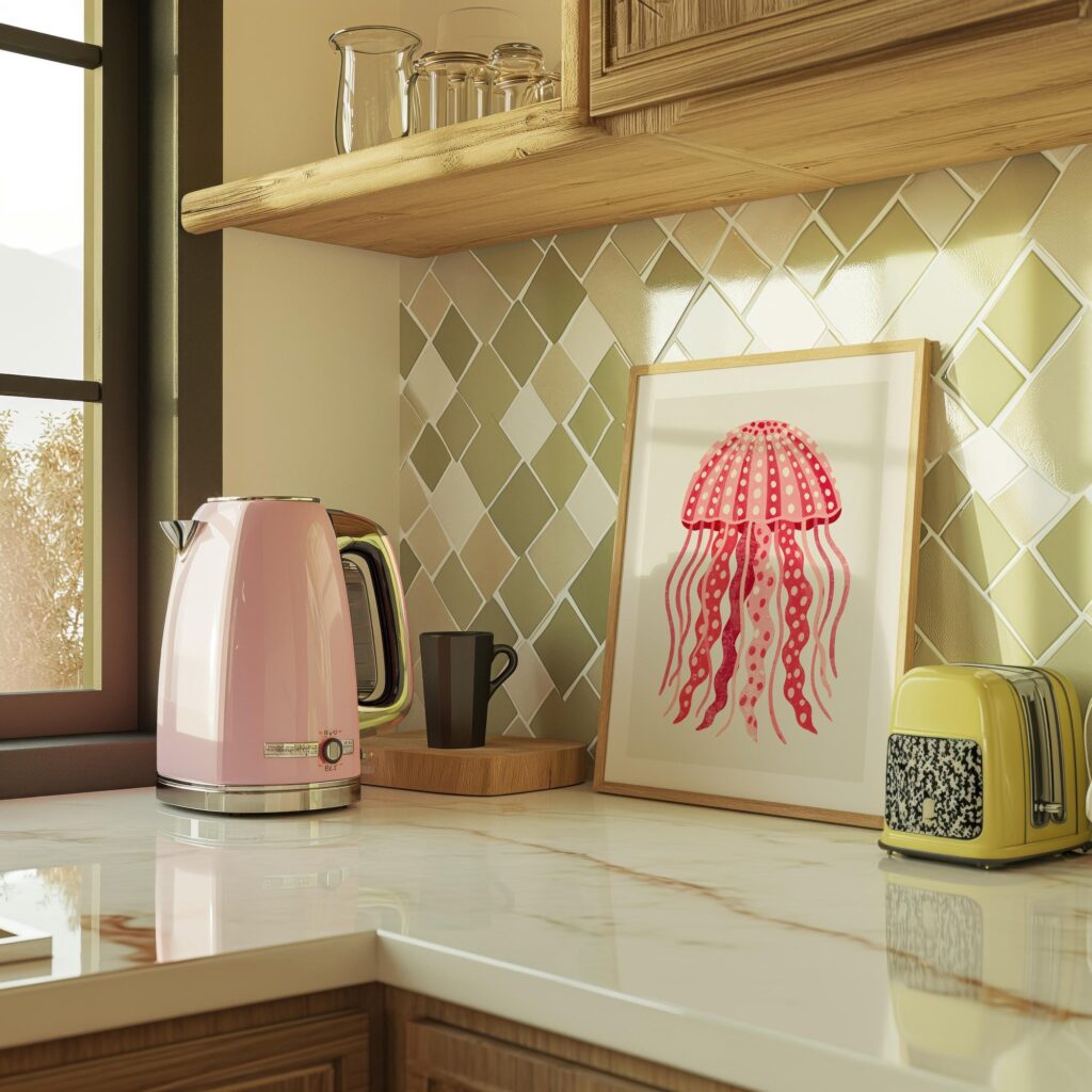 Pink Jellyfish Print