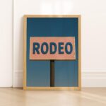 Retro Rodeo Sign Poster