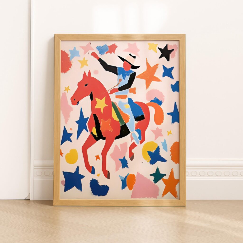 Rodeo Mid Century Poster