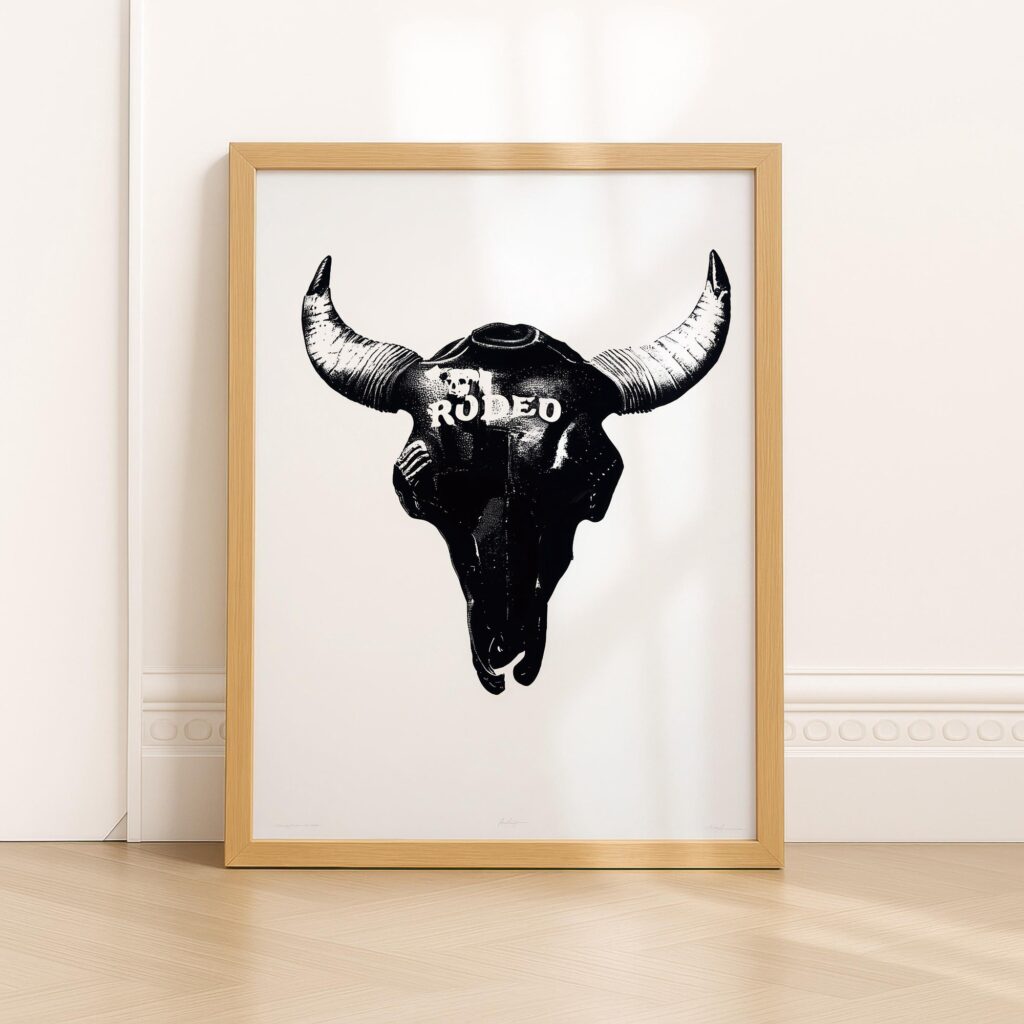 Rodeo Skull Print