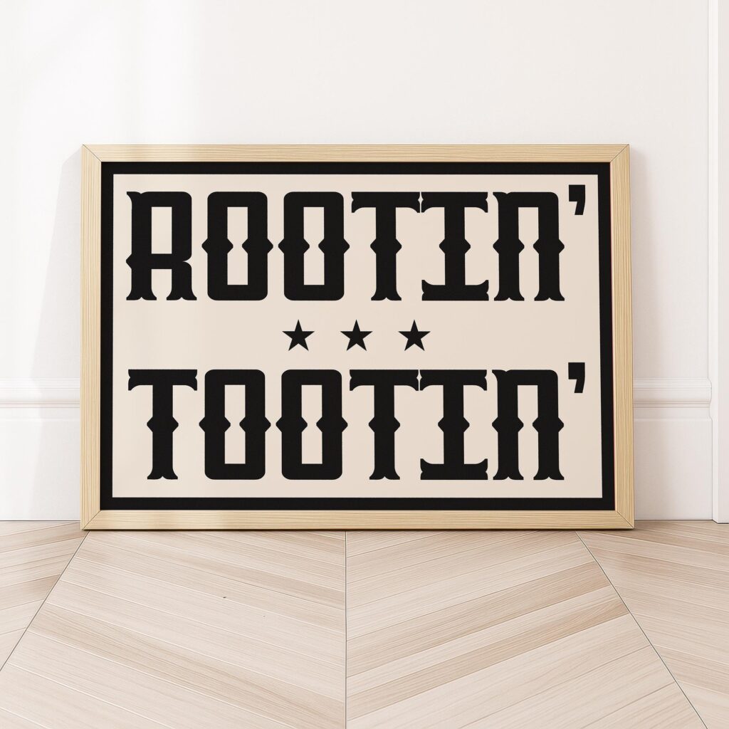 Rootin' Tootin' Western Art Print