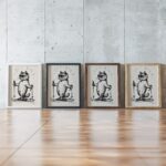 Skiing Cat Art Print
