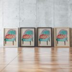 Sleeping Cat on Chair Print