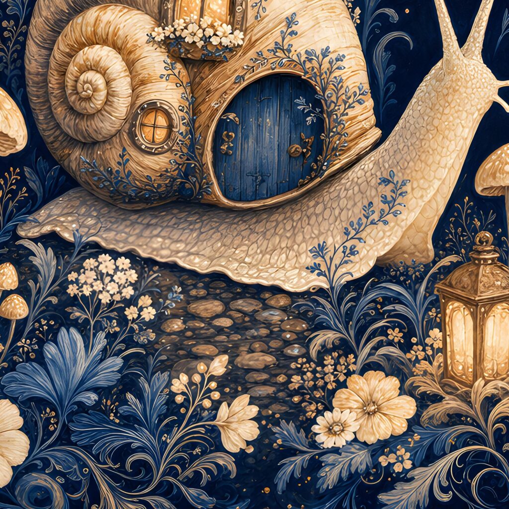 Snail Cottage Print