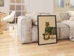 Tabby Tennis Cat Print