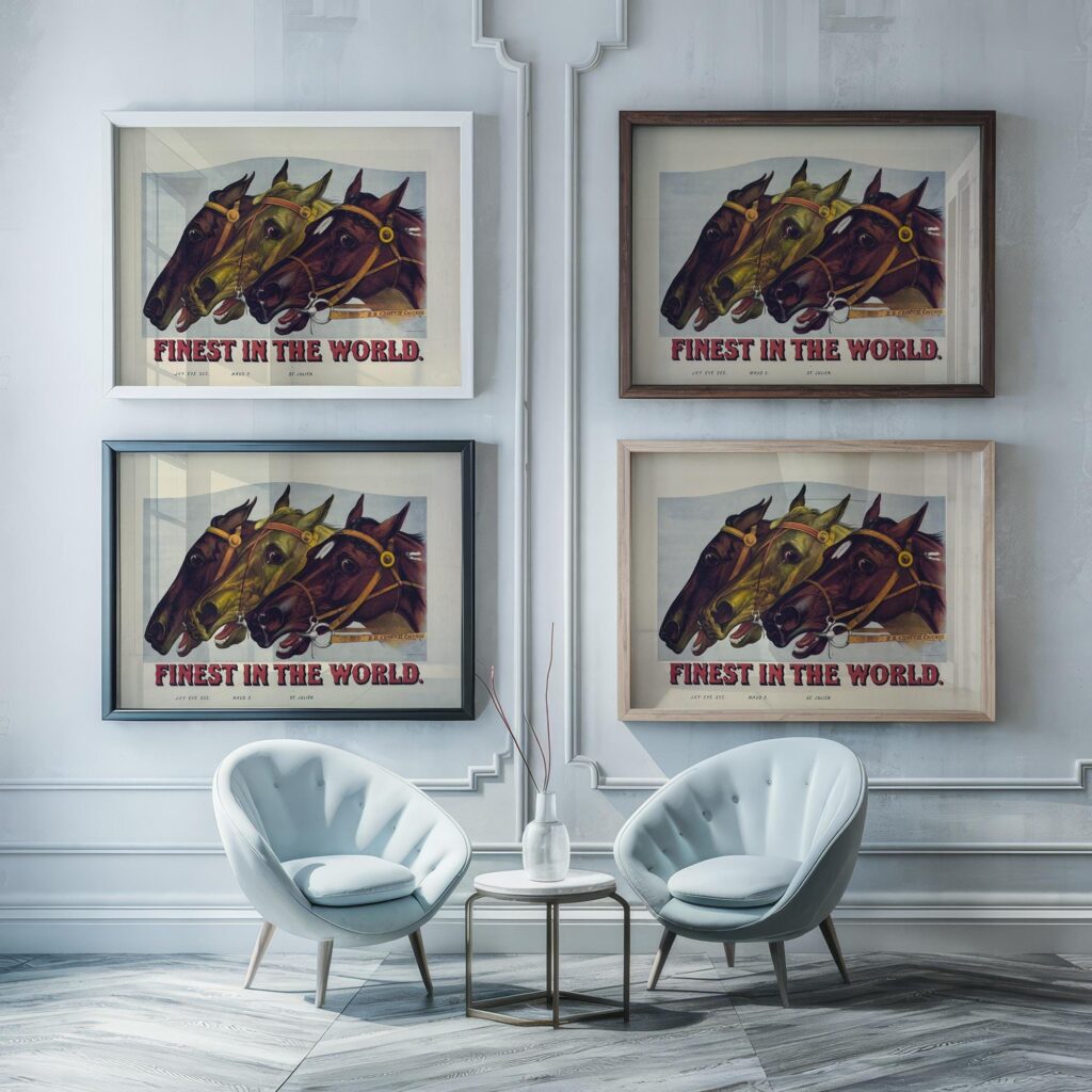 Vintage Horse Racing Print