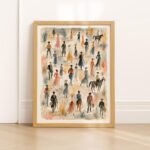 Western Cowboy Cowgirl Print