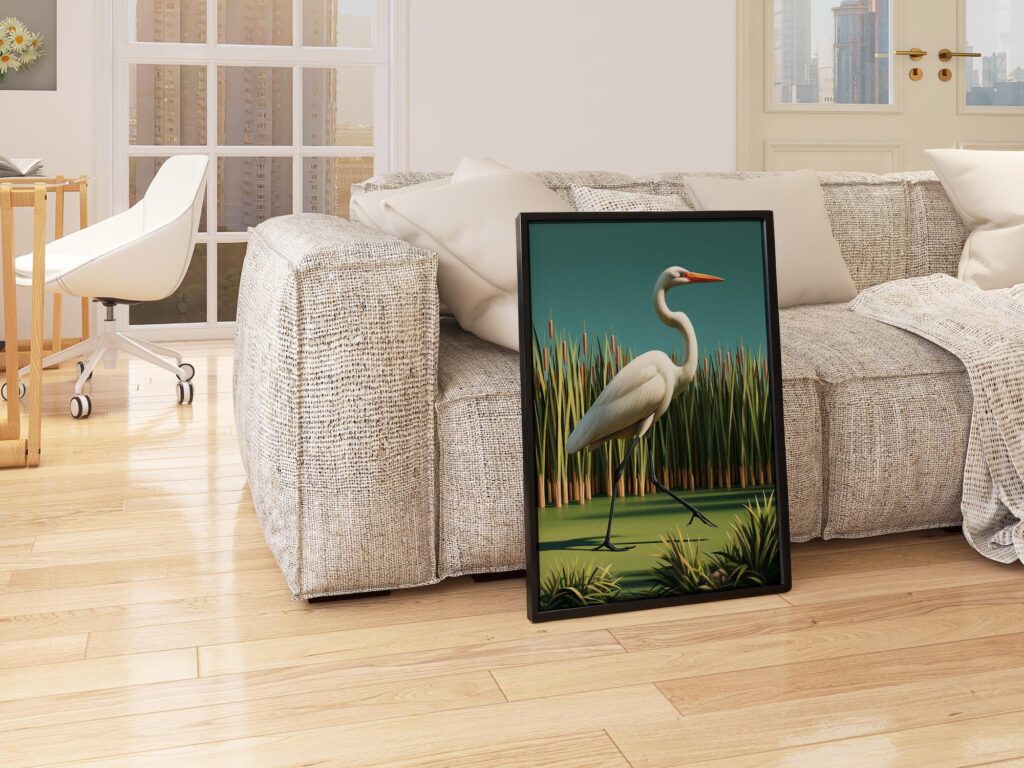 White Egret Print