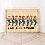 Y'all Line Dancing Wall Art