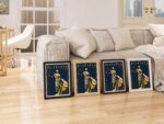 Lady Justice Retro Poster: Justitia Scales of Justice Law Office Wall Art