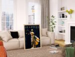 Lady Justice Retro Poster: Justitia Scales of Justice Law Office Wall Art